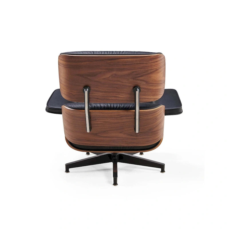 Poltrona reclinabile Mid-Century Modern in pelle