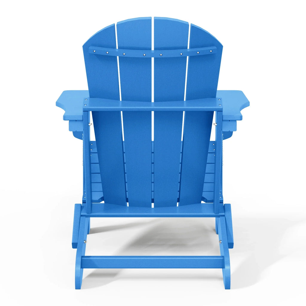 Polytrends Laguna Sedia Adirondack Pieghevole da Esterno per Patio Resistente allo Sbiadimento e alle Intemperie