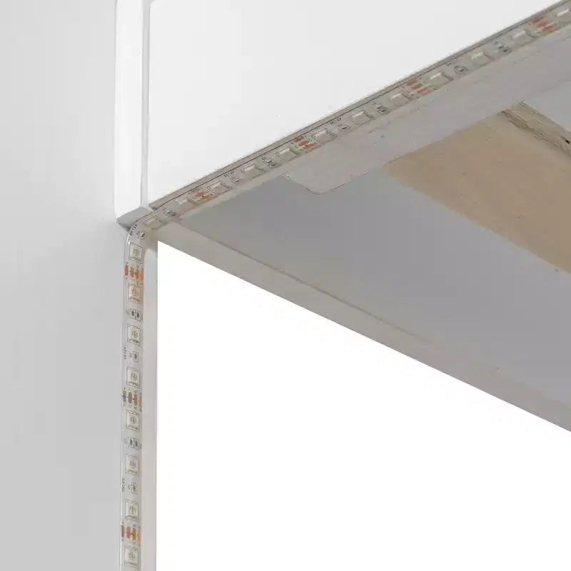 Letto a Castello con Letto Matrimoniale a Una Piazza e Mezza, con Contenitore, Luci a LED e Stazione di Ricarica, Letto a Castello in Legno con Scaffali Laterali per Bambini e Ragazzi