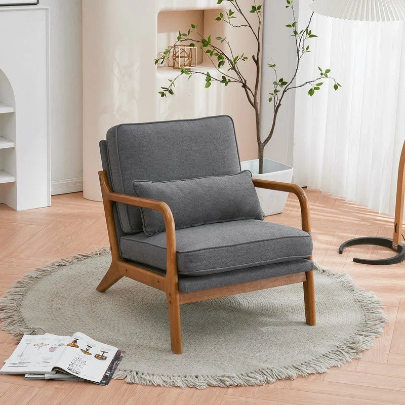 Poltrona imbottita Mid-Century Modern