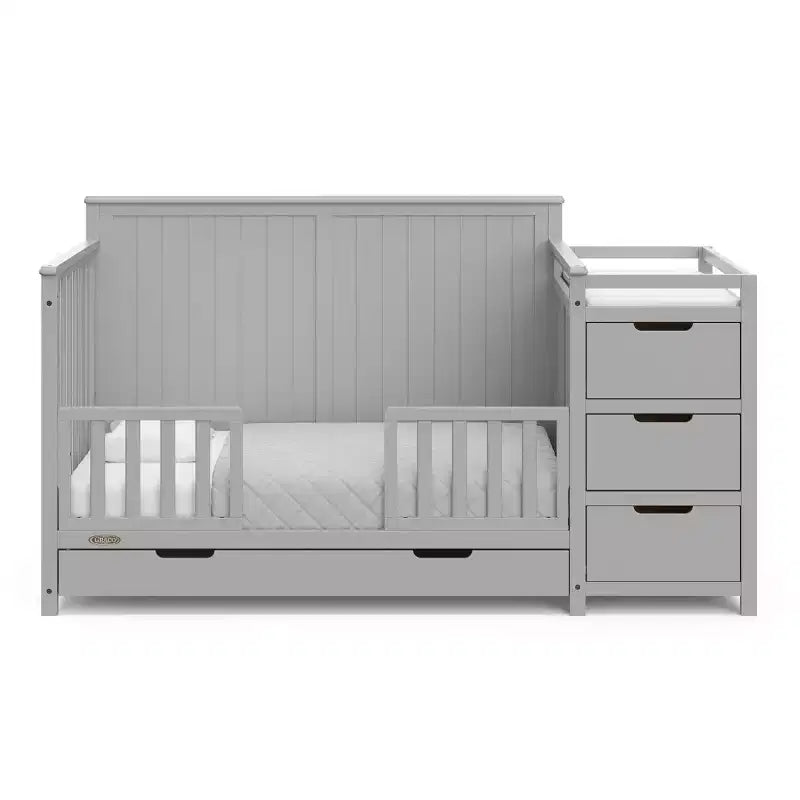 Culla e Fasciatoio Convertibili 5-in-1 con Cassetto