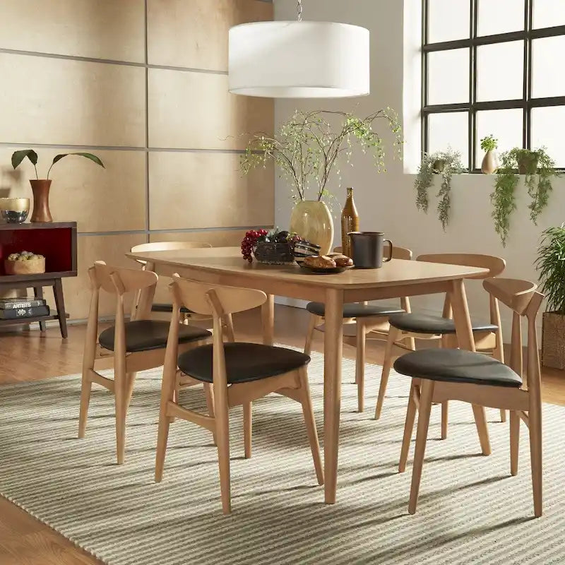 Set da pranzo affusolato in rovere danese norvegese di iNSPIRE Q Modern