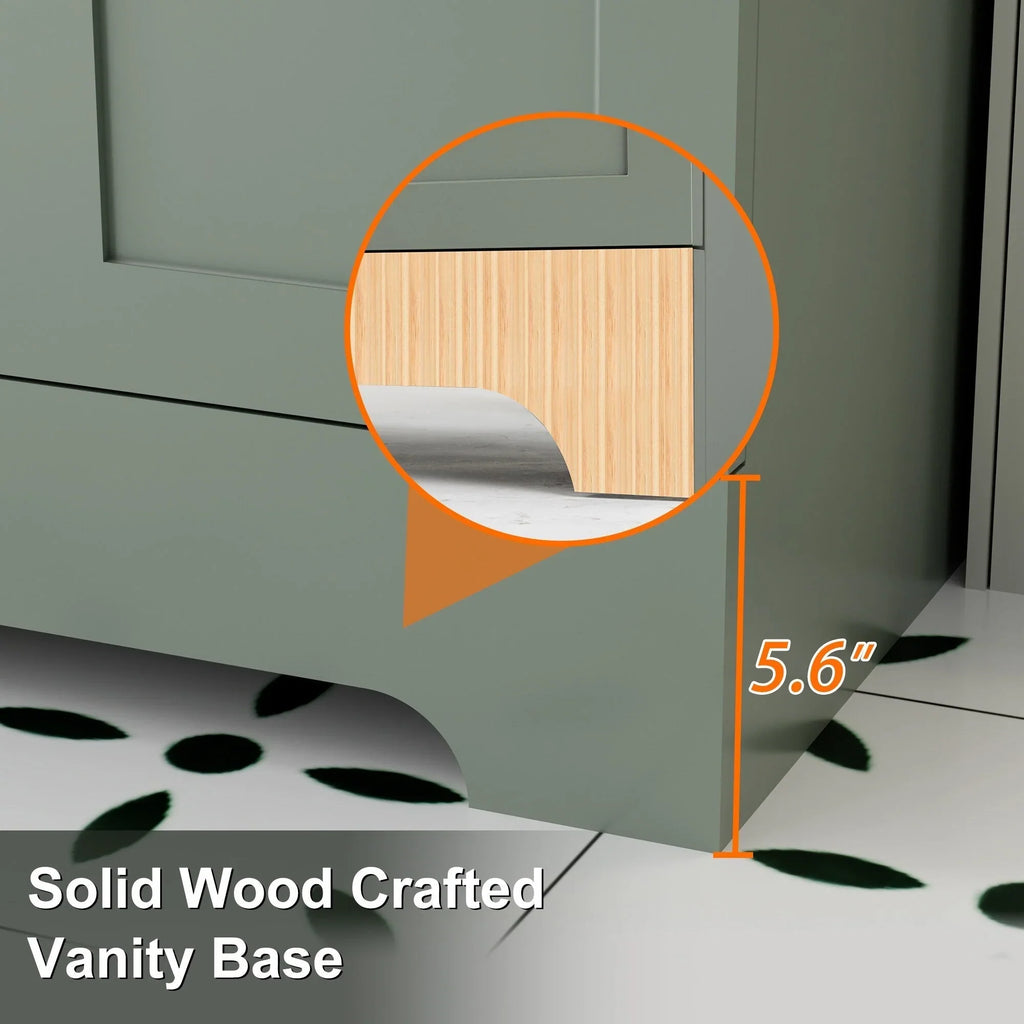 Mobile bagno 30/36/48 Wavy Line con lavabo e rubinetto