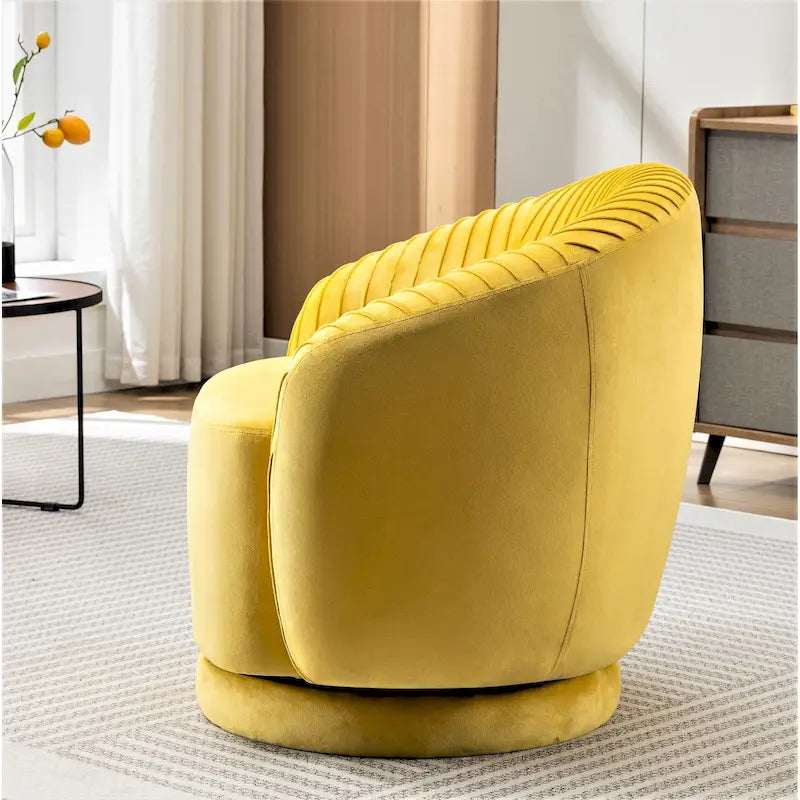 Poltroncina girevole Milvo Small in velluto