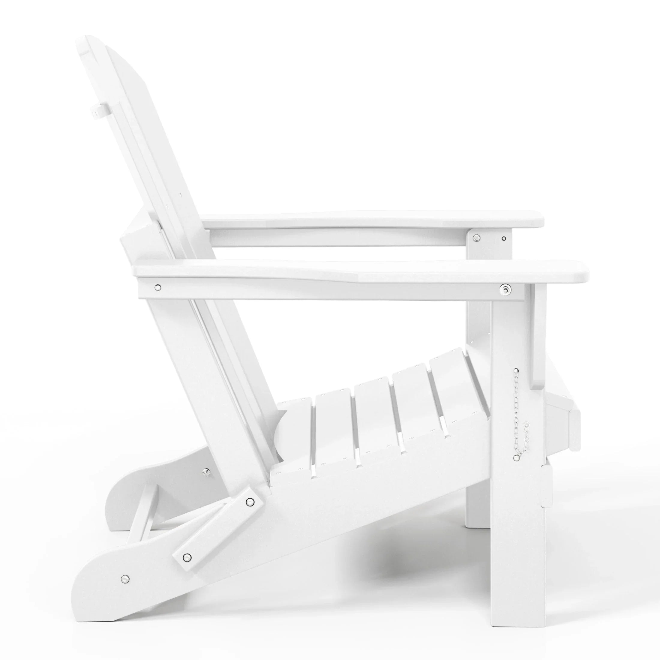 Polytrends Laguna Sedia Adirondack Pieghevole da Esterno per Patio Resistente allo Sbiadimento e alle Intemperie