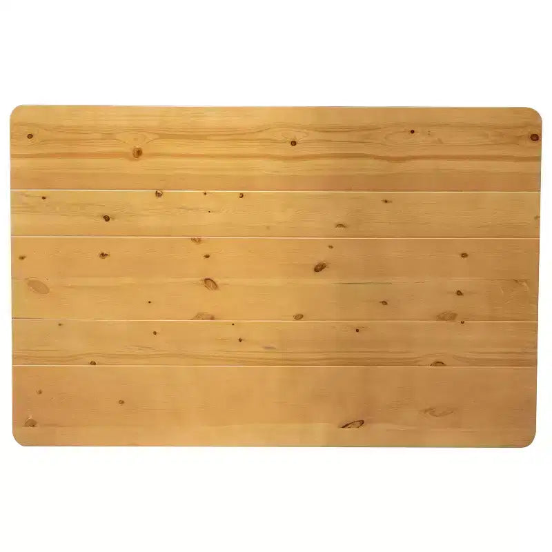 Flash Furniture Tavolo da Pranzo Rettangolare Rustico in Pino Massiccio 46 x 30