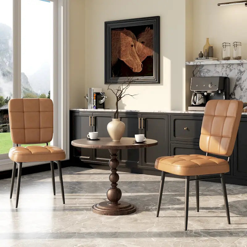Sedie da Pranzo Moderne Set da 2/4/6/8, Sedie da Cucina Imbottite con Cuscino Spesso per Sala da Pranzo