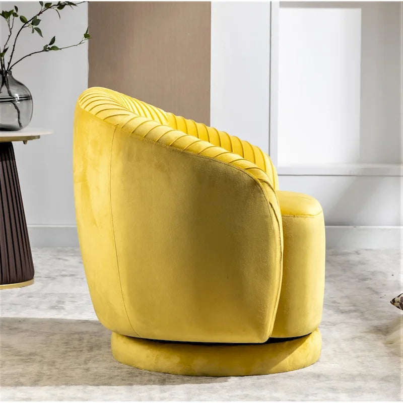 Poltroncina girevole Milvo Small in velluto