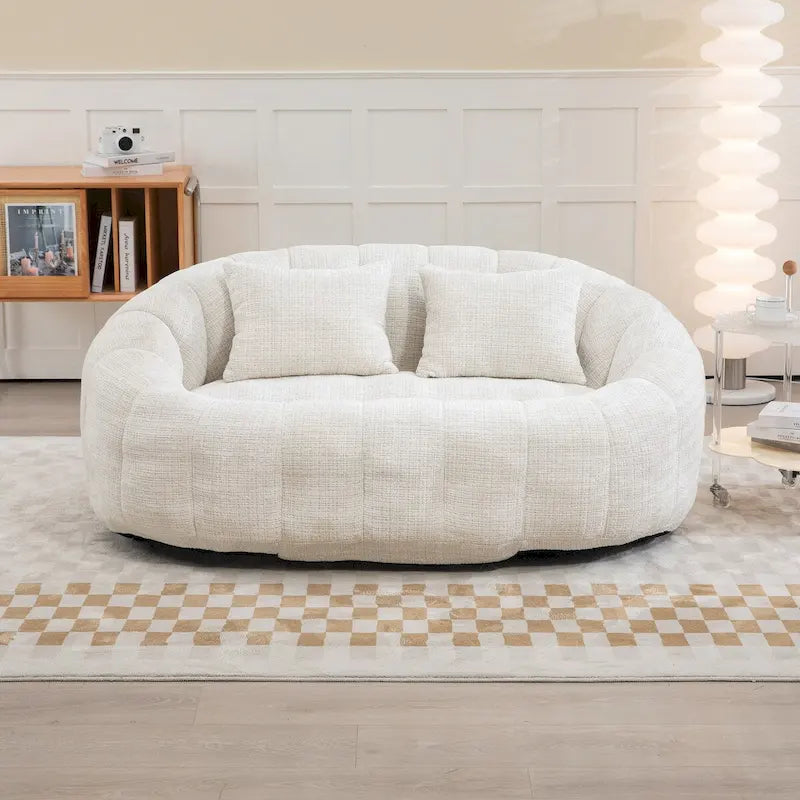 Fauteuil poire paresseux en chenille
