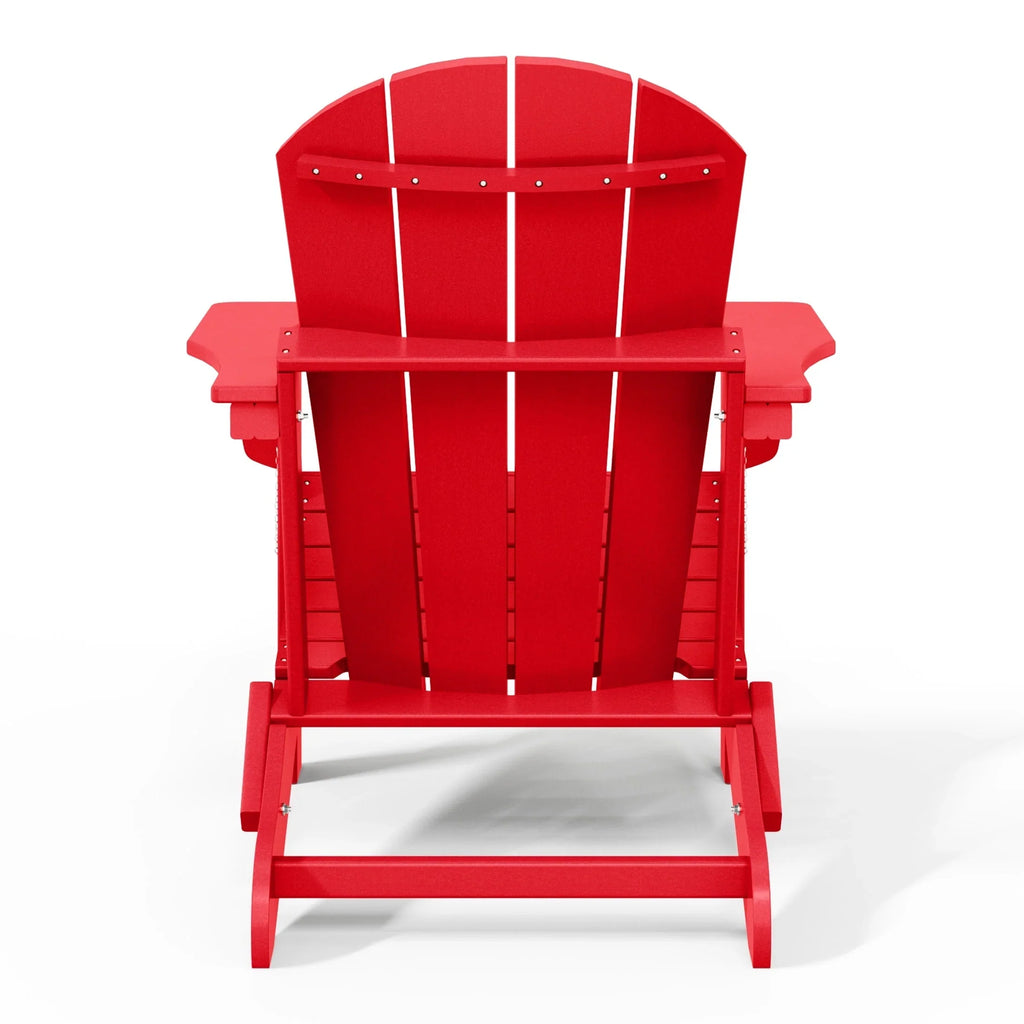 Polytrends Laguna Sedia Adirondack Pieghevole da Esterno per Patio Resistente allo Sbiadimento e alle Intemperie