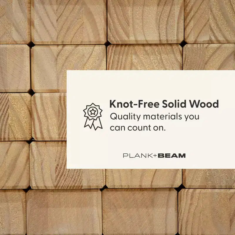 Telaio letto matrimoniale Plank+Beam Farmhouse con testiera, letto a piattaforma in legno massello