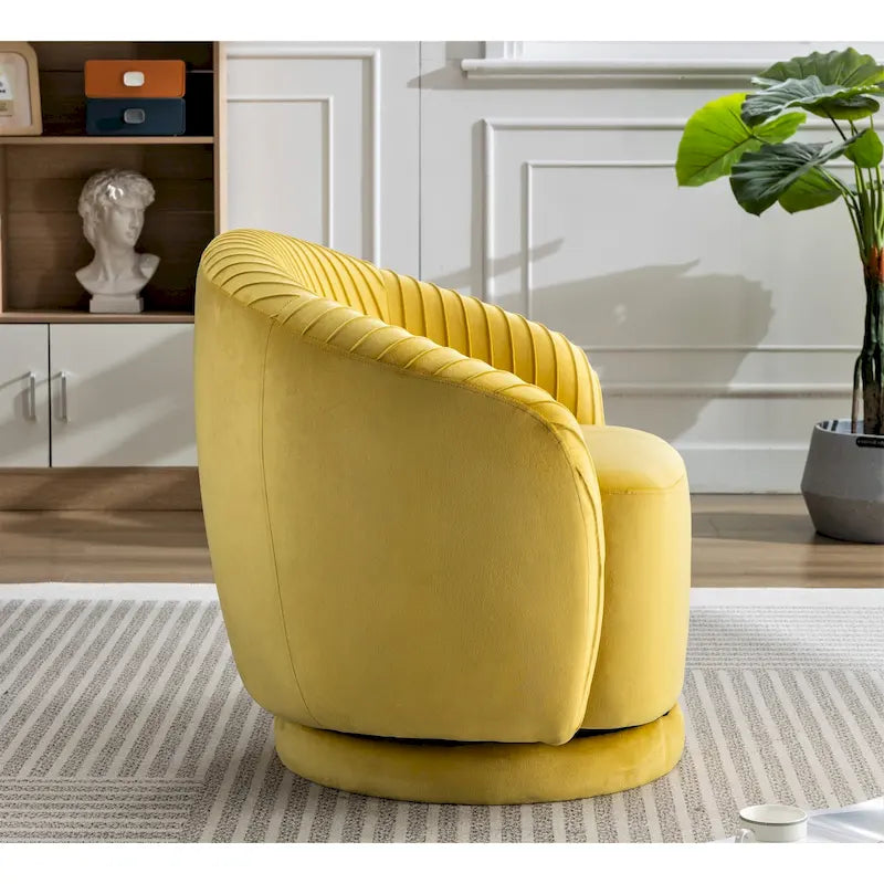 Poltroncina girevole Milvo Small in velluto