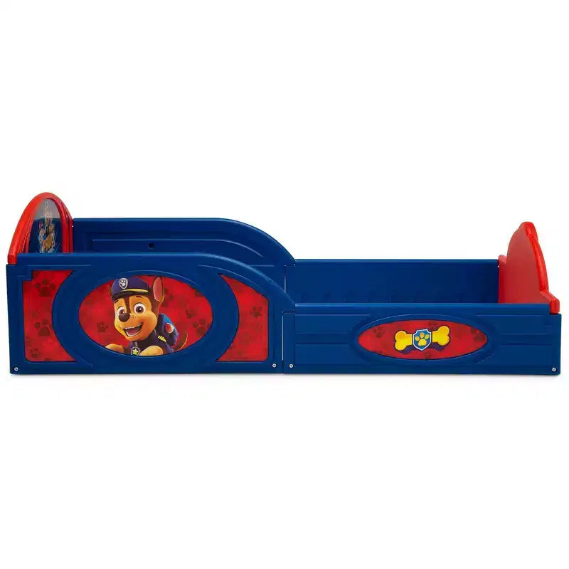Lettino in plastica per bambini Delta Children Sleep and Play con sponde protettive incorporate - PAW Patrol