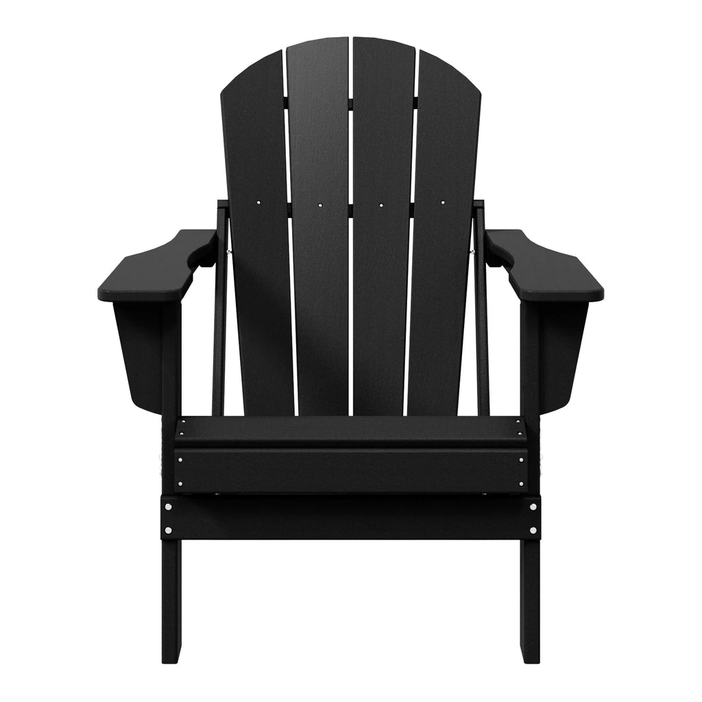 Polytrends Laguna Sedia Adirondack Pieghevole da Esterno per Patio Resistente allo Sbiadimento e alle Intemperie