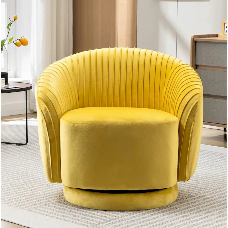 Poltroncina girevole Milvo Small in velluto