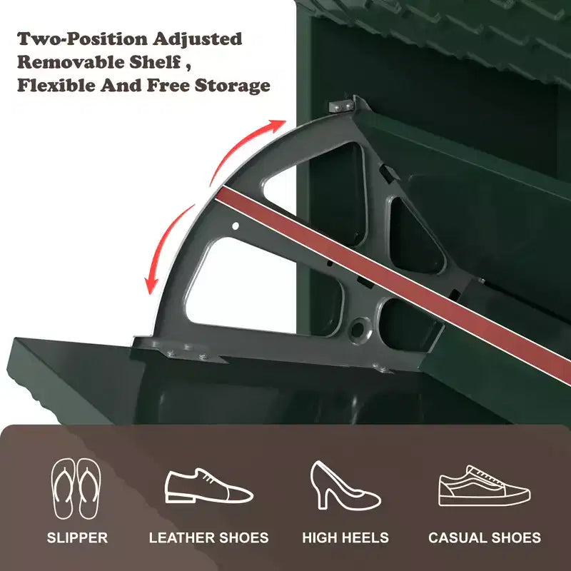 CLIHOME Scarpiera da Ingresso con 24 Paia, Organizzatore per Scarpe con Cassetti a Ribalta, Scaffale Armadio Porta Scarpe