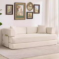Divano Letto Convertibile 5-in-1, Divano Letto Modulare in Velluto a Coste da 78,8 Pollici con Struttura Robusta, Futon Multifunzionale per Piccoli Spazi, Soggiorno e Camera degli Ospiti