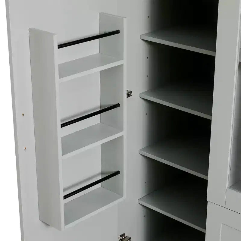 Dispensa da Cucina Autoportante Whisen 71''H, Grande Armadio Contenitore per Sala da Pranzo con 6 Ante, Ripiani Regolabili