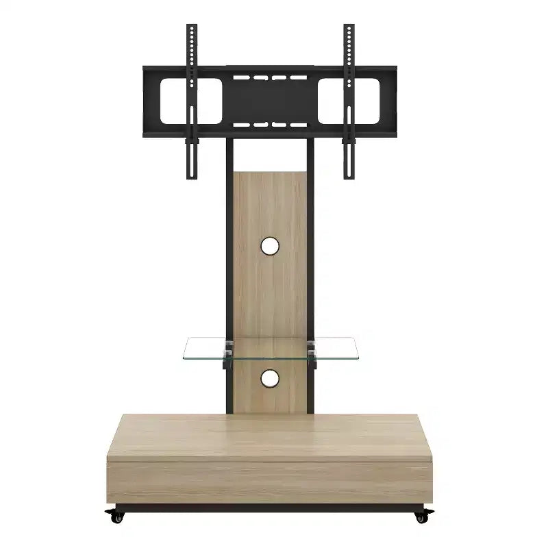 Mobile porta TV per televisori da 32-75 pollici, carrello TV mobile regolabile in altezza con cassetto e ruote per soggiorno, camera da letto, uffici -ModernLuxe