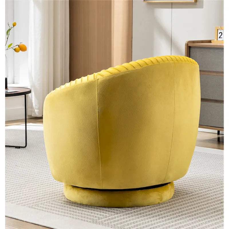 Poltroncina girevole Milvo Small in velluto
