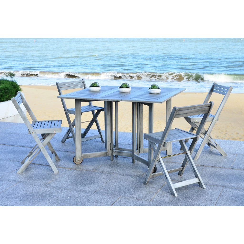SAFAVIEH Brandy Set da pranzo da esterno 5 pezzi - 43Wx35Dx29H