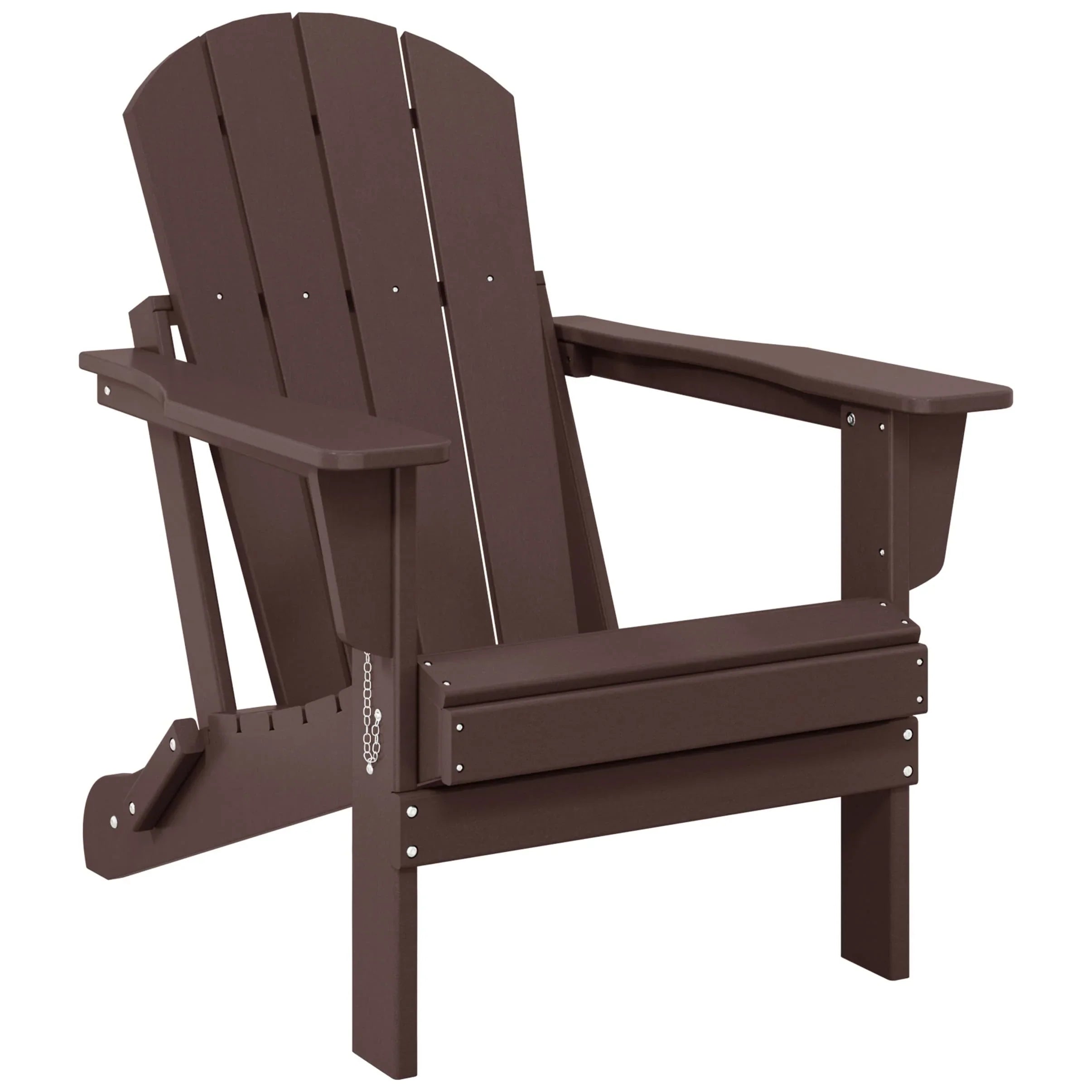 Polytrends Laguna Sedia Adirondack Pieghevole da Esterno per Patio Resistente allo Sbiadimento e alle Intemperie