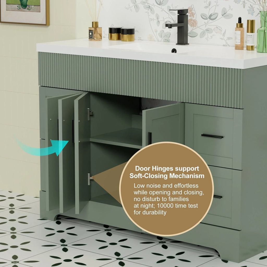 Mobile bagno 30/36/48 Wavy Line con lavabo e rubinetto