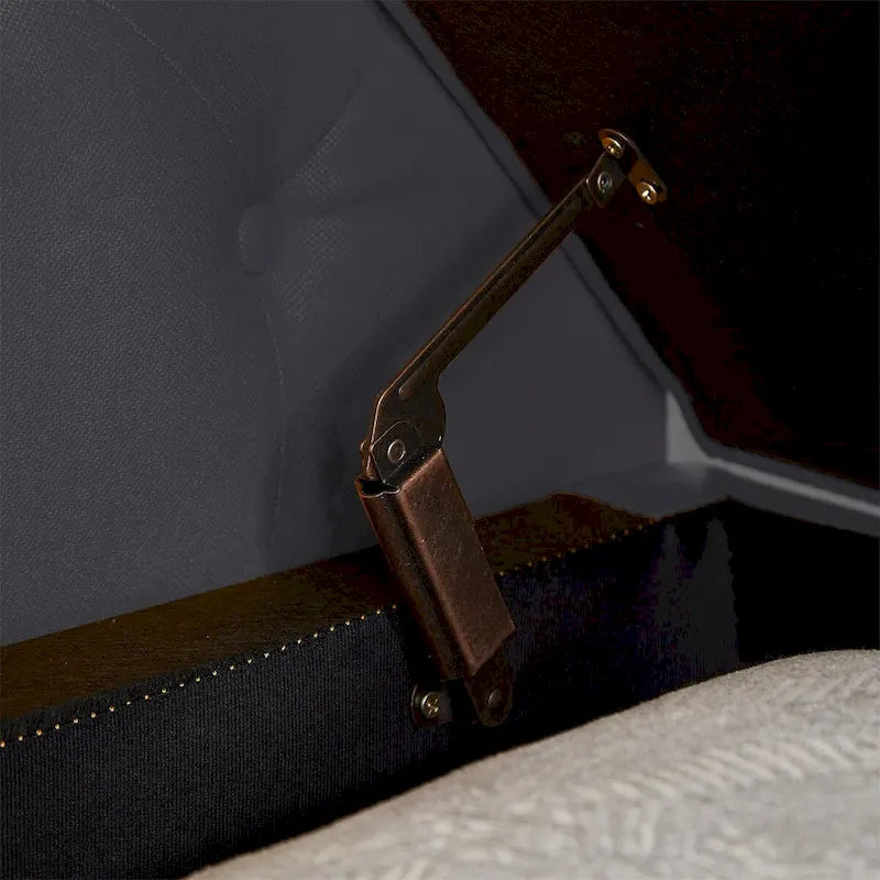 Panca contenitore per camera da letto, fondo letto, con braccioli arrotolati, in velluto, divano ottomana, panca lunga