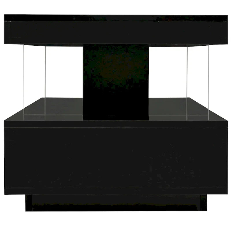 Tavolino da caffè U-Can a LED con contenitore