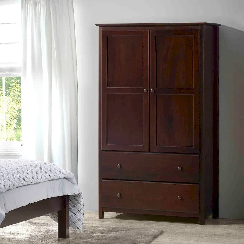 Armadio a 2 ante in legno massello - 41x72x22