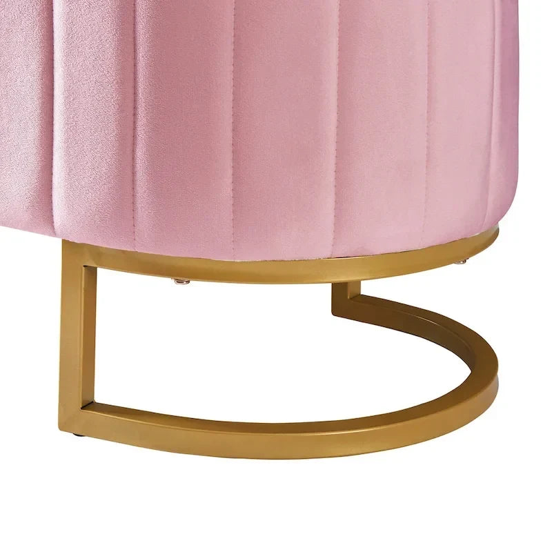 Comodino a 2 Pezzi Letto a Piattaforma Matrimoniale a LED con Pouf Contenitore
