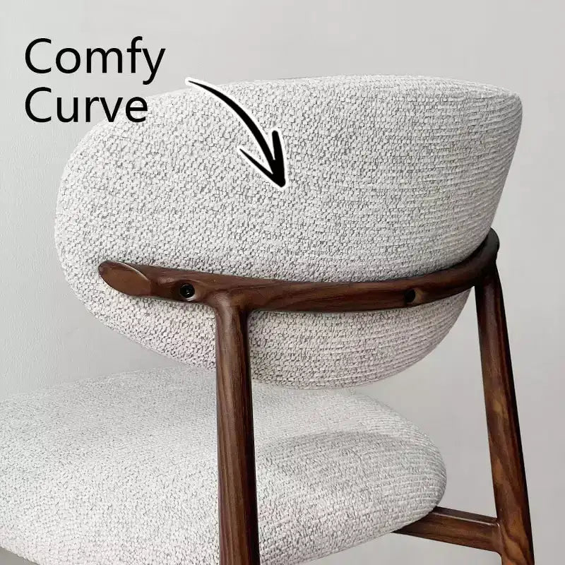 Set di 4 sedie da pranzo moderne imbottite con schienale curvo, sedie laterali senza braccioli con struttura in ferro per sala da pranzo, cucina-Panipeachy