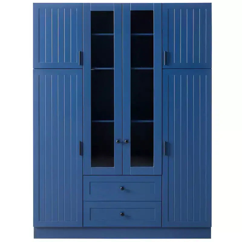 Dispensa da Cucina Autoportante Whisen 71''H, Grande Armadio Contenitore per Sala da Pranzo con 6 Ante, Ripiani Regolabili