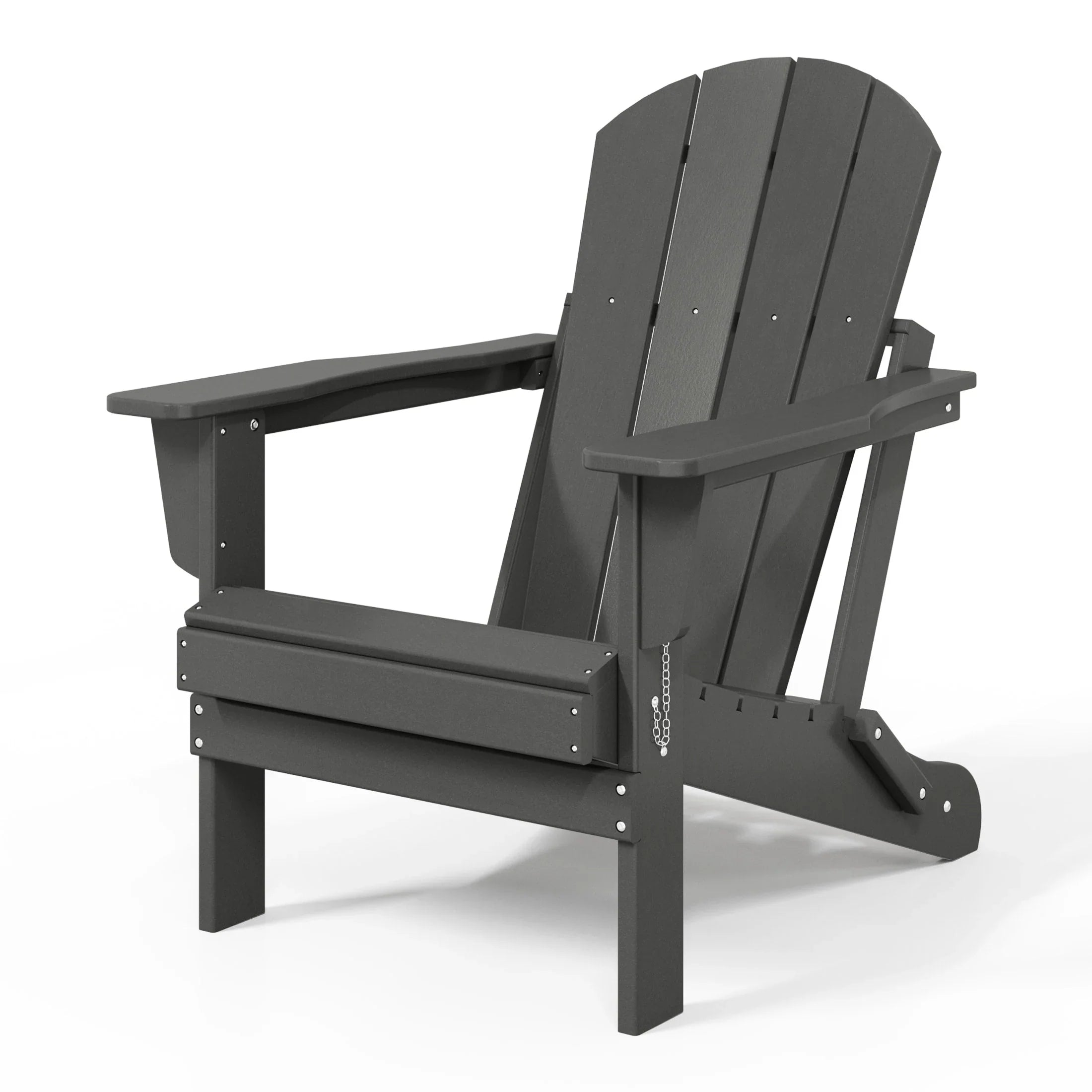 Polytrends Laguna Sedia Adirondack Pieghevole da Esterno per Patio Resistente allo Sbiadimento e alle Intemperie