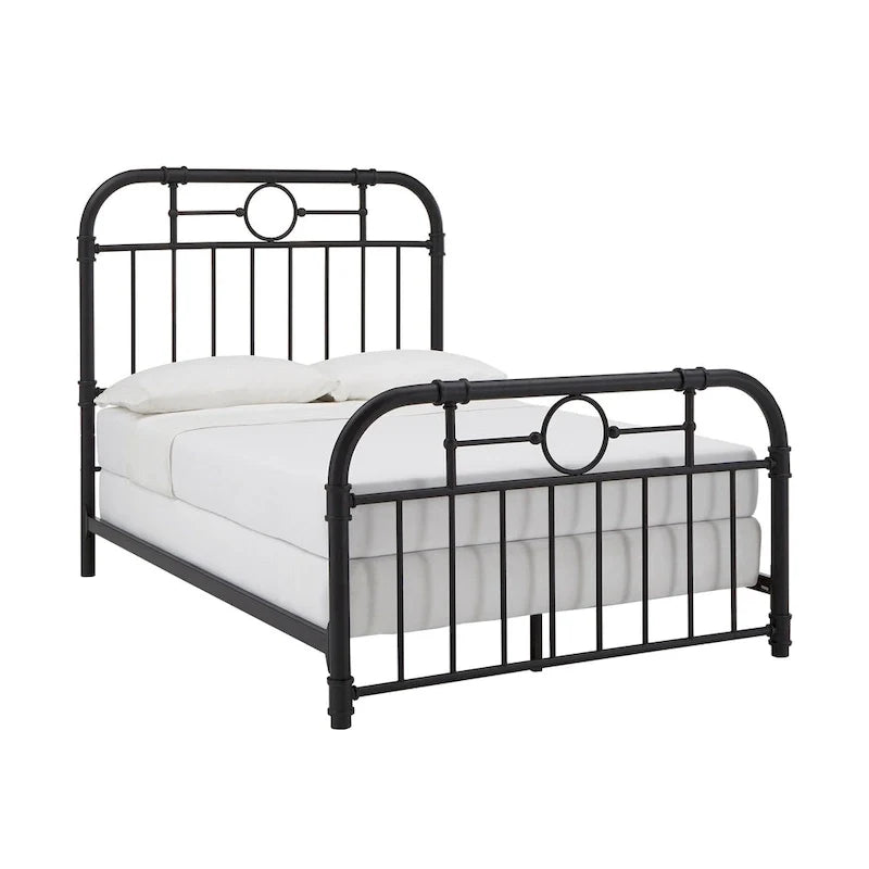 Letto in metallo nero