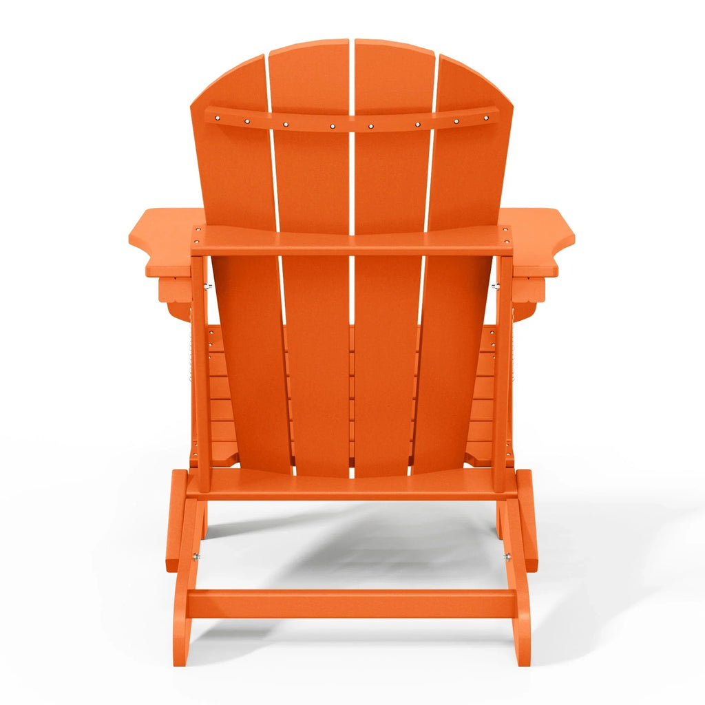 Polytrends Laguna Sedia Adirondack Pieghevole da Esterno per Patio Resistente allo Sbiadimento e alle Intemperie