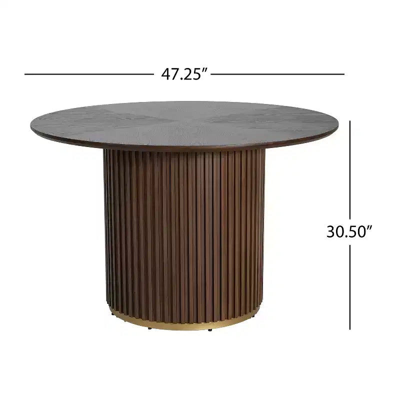 Christopher Knight Home Shankar, set da pranzo moderno da 5 pezzi con tavolo rotondo e sedie imbottite in legno di caucciù