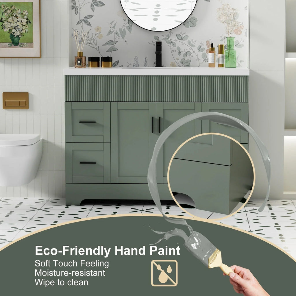 Mobile bagno 30/36/48 Wavy Line con lavabo e rubinetto