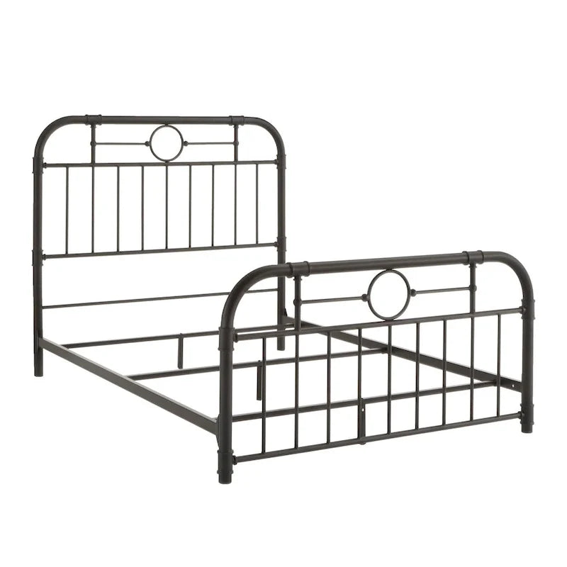 Letto in metallo nero