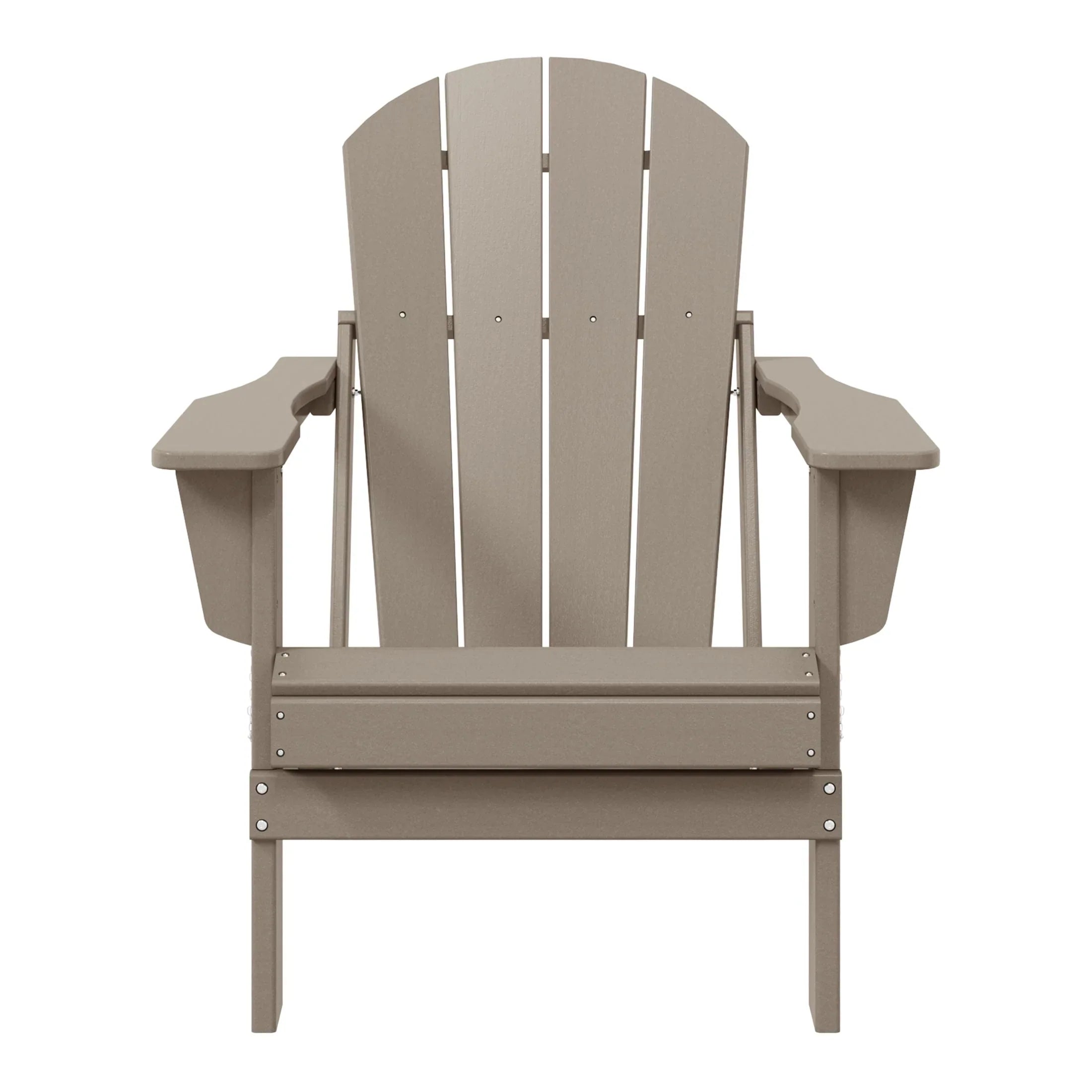 Polytrends Laguna Sedia Adirondack Pieghevole da Esterno per Patio Resistente allo Sbiadimento e alle Intemperie