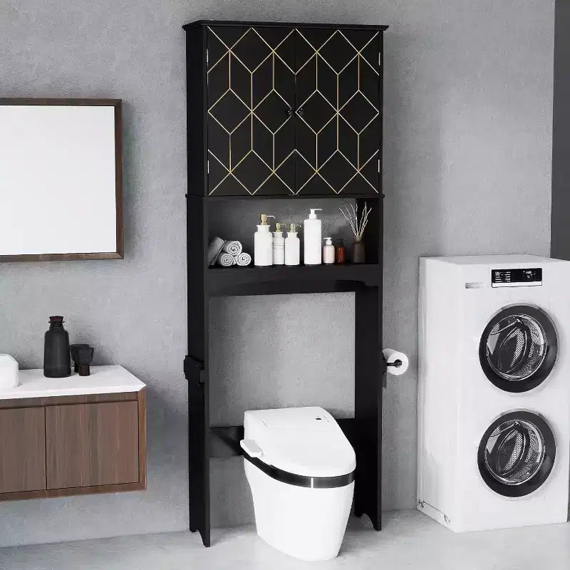 Armadietto salvaspazio da bagno sopra il WC