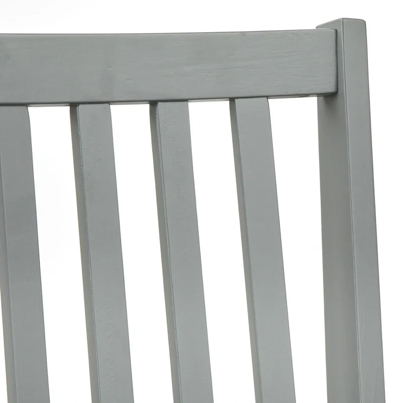 Set di 4 sedie da pranzo con schienale a doghe in legno massello, struttura robusta, design classico, facile montaggio