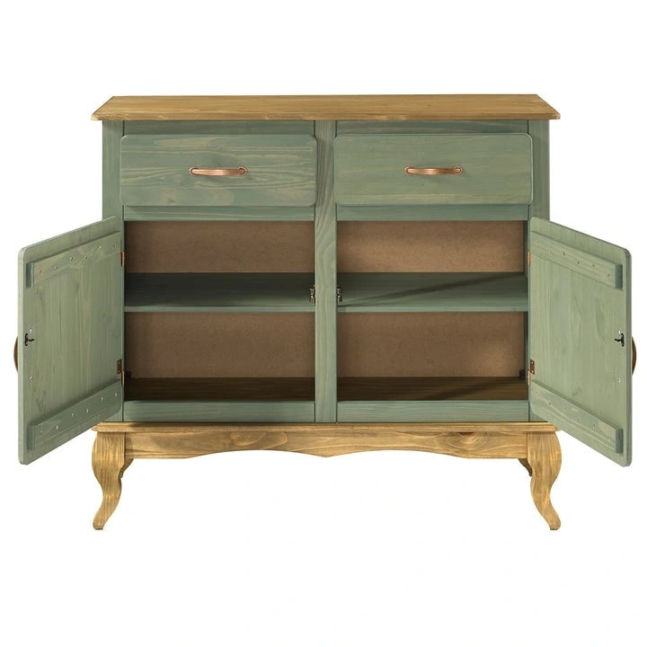 Credenza in legno verde