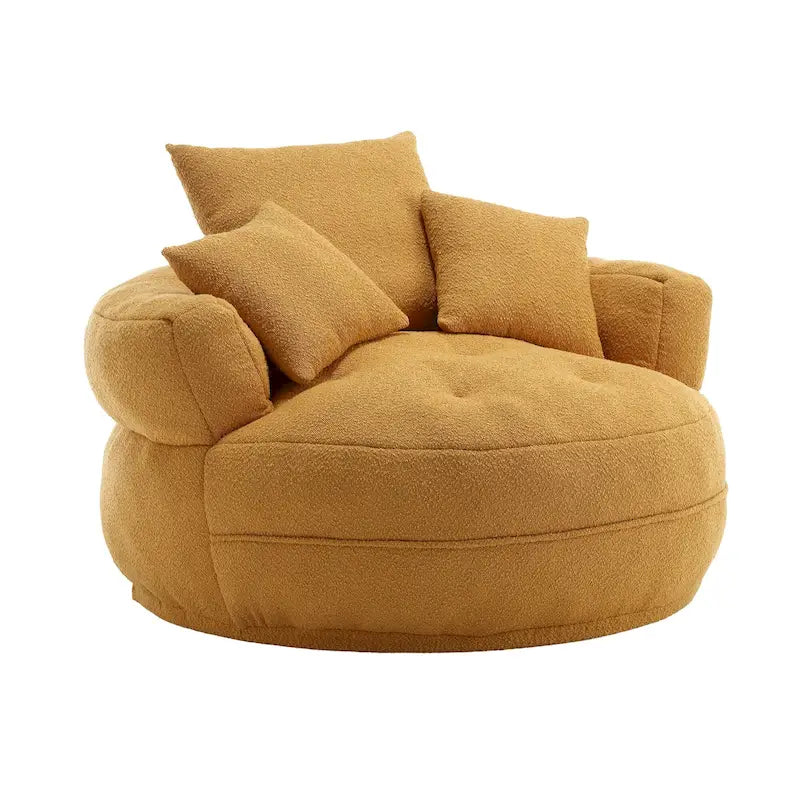 Fauteuil paresseux rond – Blanc/Bleu/Gris/Jaune/Orange/Rouge rosé/Bleu marine/Vert, Siège simple et double