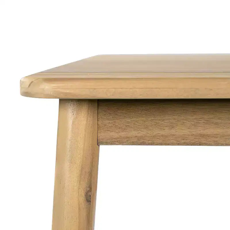 Christopher Knight Home Irene Set da pranzo da esterno rustico a 9 pezzi in legno di acacia con sedie con schienale curvo e cuscini