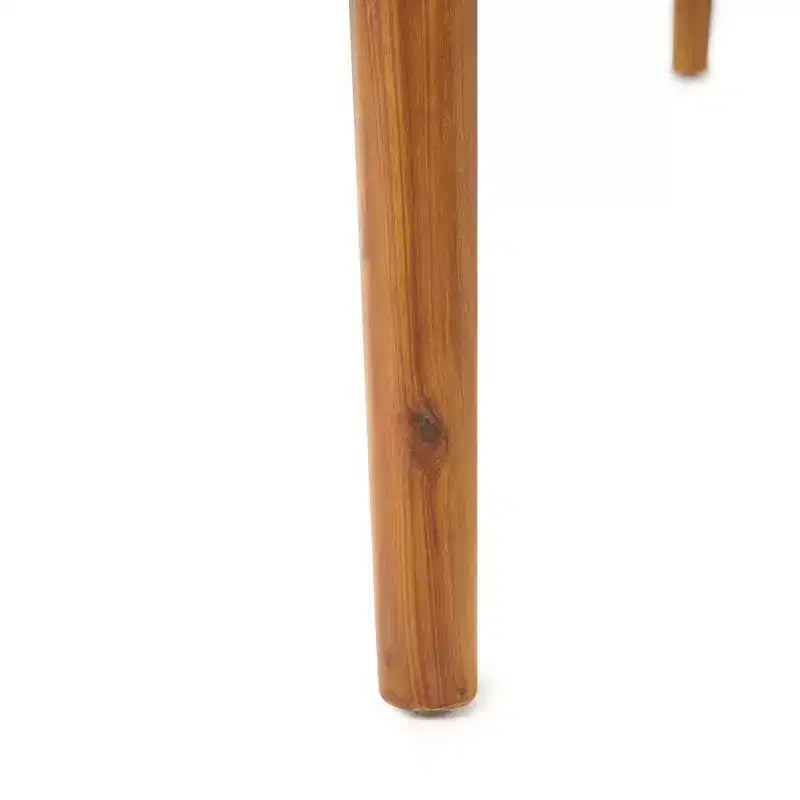 Set da pranzo da esterno allungabile da 7 pezzi con sedie impilabili, tavolo in legno di acacia