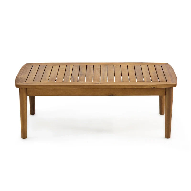 Salotto da esterno a 4 posti in legno di acacia Willowbrook di Christopher Knight Home