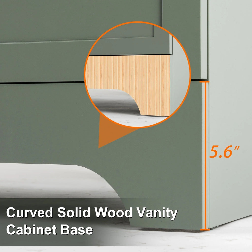 Mobile bagno 30/36/48 Wavy Line con lavabo e rubinetto