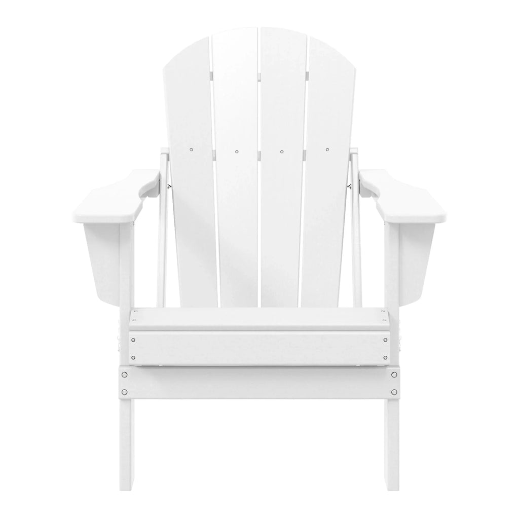 Polytrends Laguna Sedia Adirondack Pieghevole da Esterno per Patio Resistente allo Sbiadimento e alle Intemperie