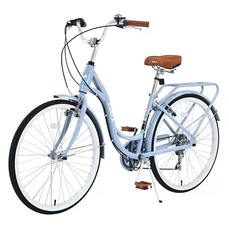 Bicicletta da donna Zeus & Ruta 24 pollici con 7 velocità e telaio in acciaio